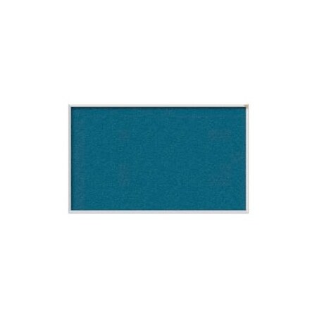 Ghent Ghent 4' x 12' Bulletin Board - Ocean Vinyl Surface - Silver Frame AV412-191